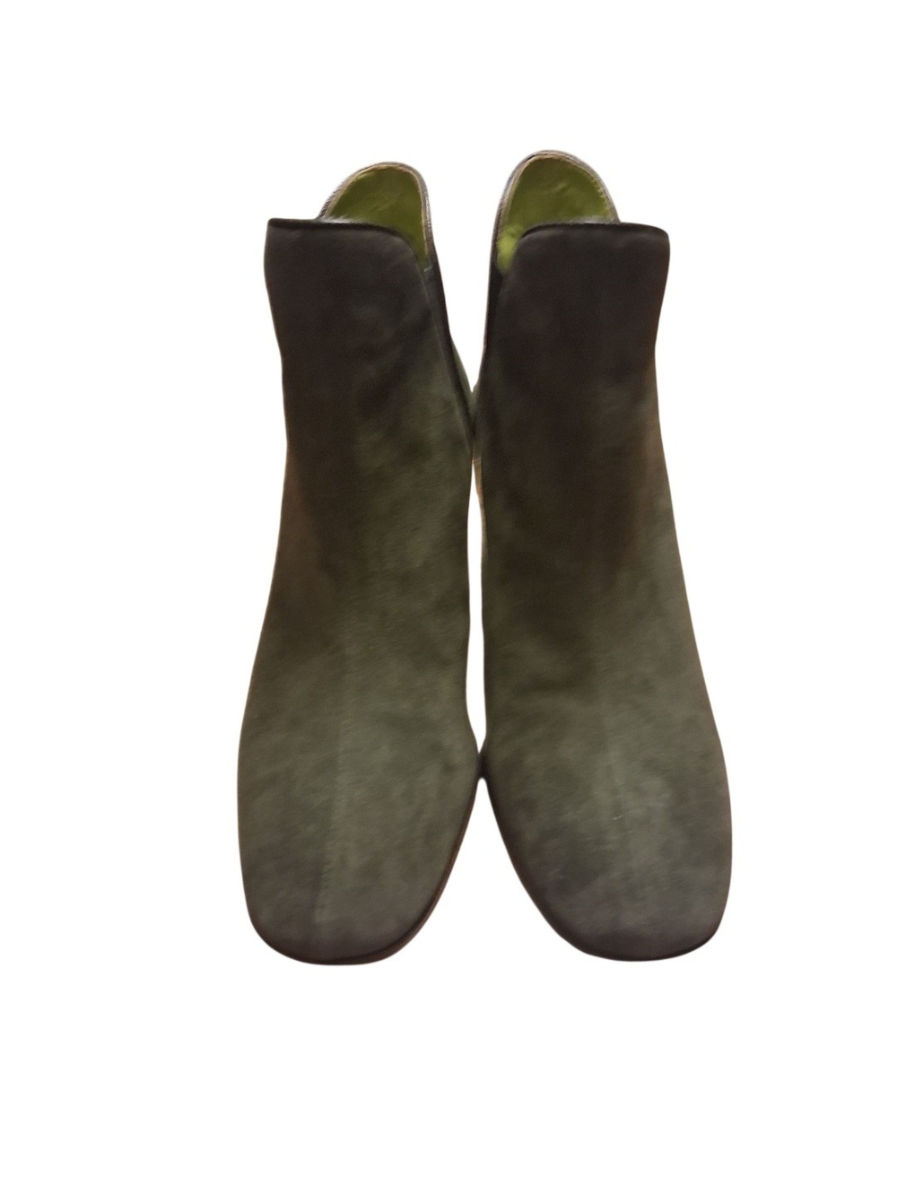 White House Black Market Dark Grey Suede Ankle Booties            Size 9 1/2 M